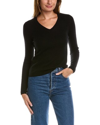 Кашемировый свитер Incashmere с V-образным вырезом, женский Черный S
