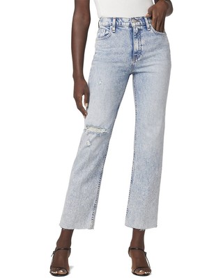 Джинсы Hudson Jeans Remi с высокой посадкой и двумя сердечками Женские джинсы с прямыми штанинами 34