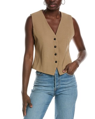 Lyra & Co. Vest Womens Beige Xs