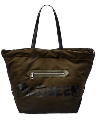 

Женская нейлоновая сумка-тоут Alexander Mcqueen The Bundle, зеленая, NA