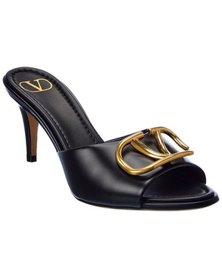 

Женские кожаные сандалии Valentino Vlogo 70, Черный, NA