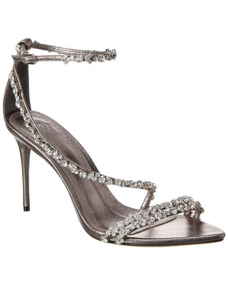

Alexandre Birman Demi 85 Кожаные женские сандалии металлик, Metallic, NA