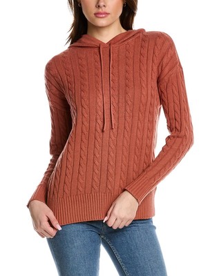 

Женская худи Jones New York Cableknit оранжевого цвета, Оранжевый