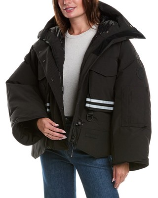 Укороченная парка Canada Goose Snow Mantra Parka женская черная Xxs