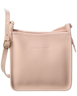 Longchamp Le Foulonne Маленькое кожаное кроссбоди женское коричневое