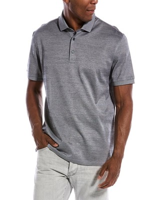 

Мужская рубашка-поло Ermenegildo Zegna, Grey, NA