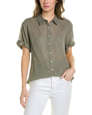 

Dylan Crinkle Gauze Top женский зеленый