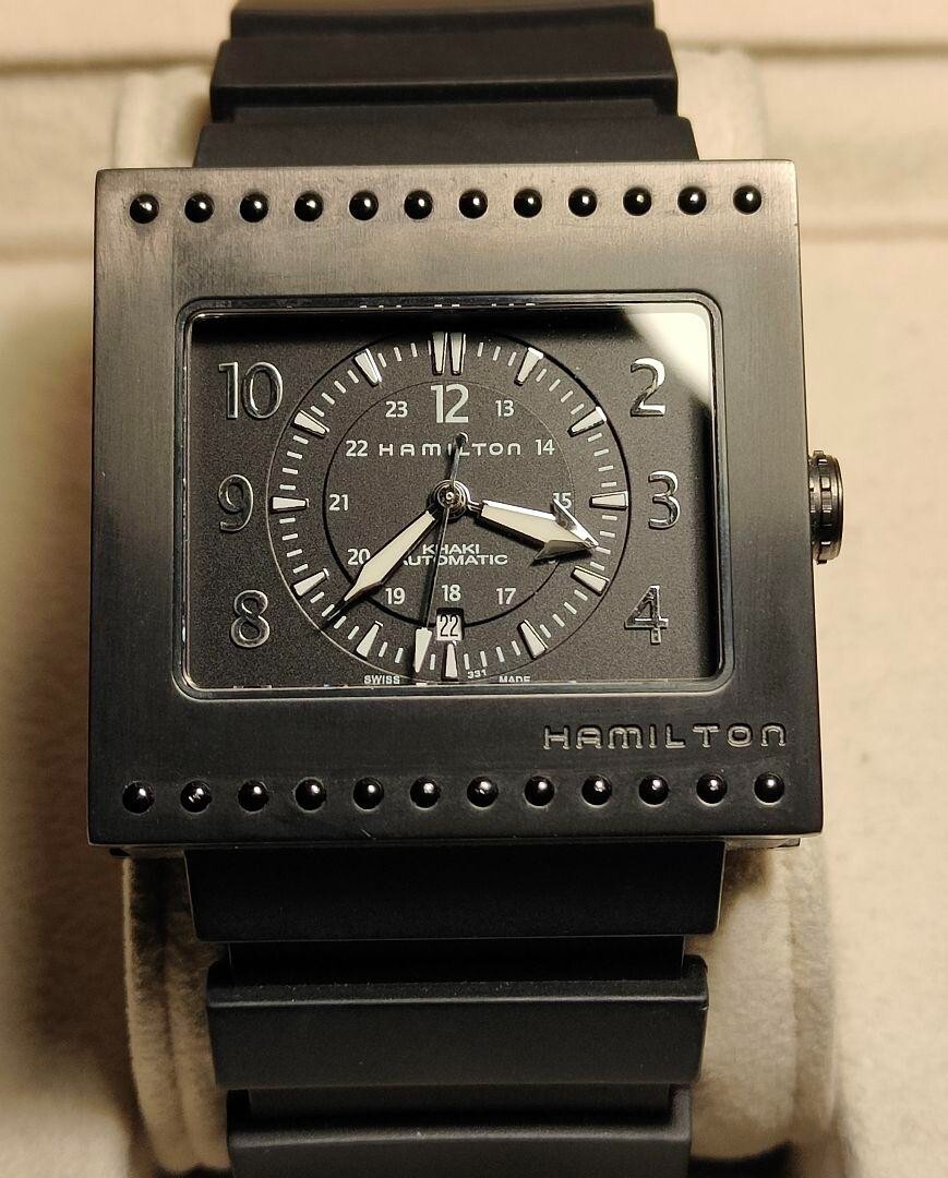 Titanium Hamilton Code Breaker Automatic Khaki Analog Men's