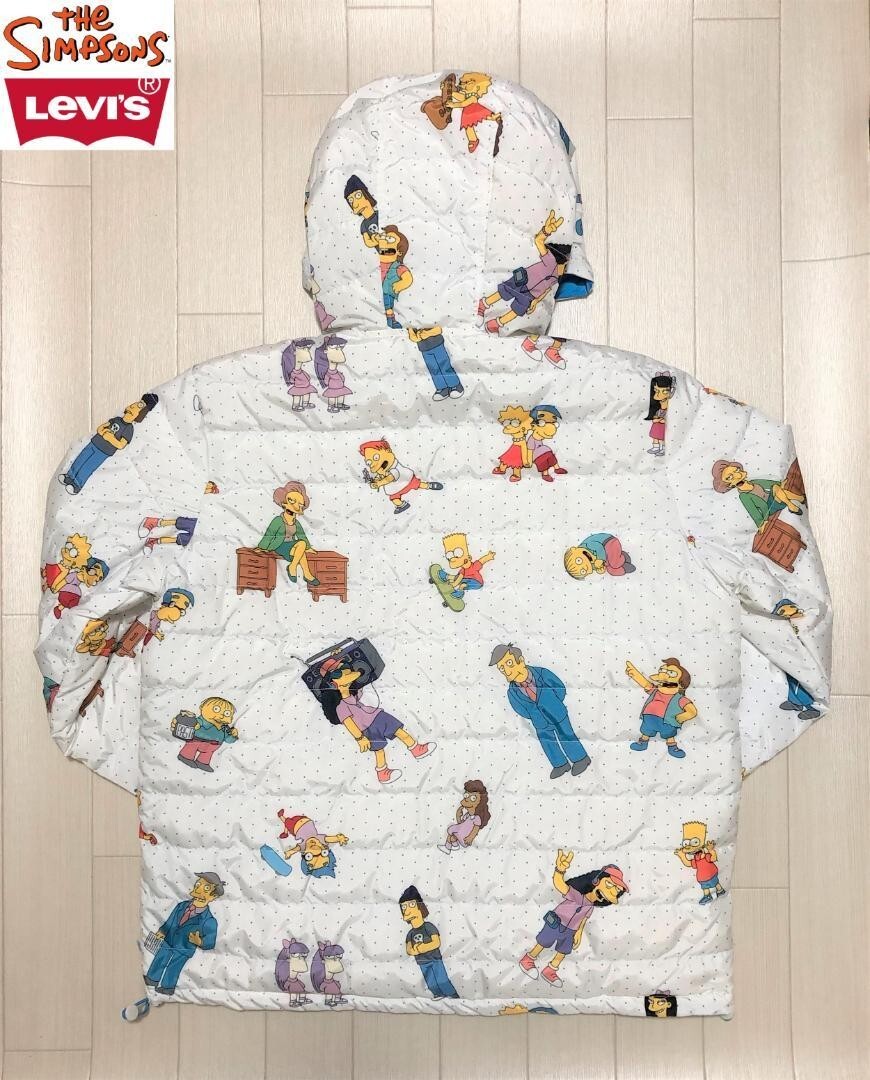 Pre-owned Levi's The Simpsons Collaboration Reversible Packable Jacket L Size 2402m In Multicolor