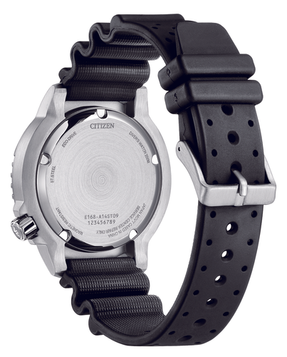 Pre-owned Citizen Bn0166-01l Promaster Diver Polyurethane Spherical Mineral Crystal