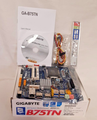 GIGABYTE GA-B75TN,LGA1155. B75Chip I- i7/i5/i3/Pentium 4/Celeron DDR3 SODIMM NEW