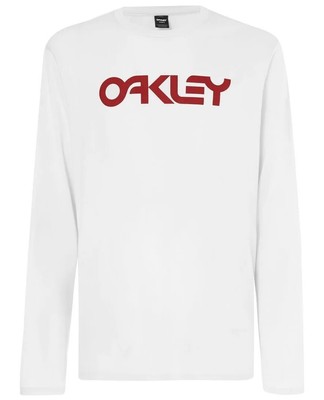 Oakley Long Sleeve T Shirt Mark 2 II White Red Men's 2XL FACTORY SEALED NWT
