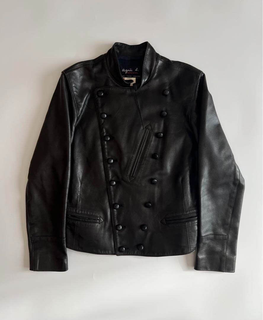 n*k様 90s agnès b. leather jkt Ralph old Agnes b leather jacket - Gem