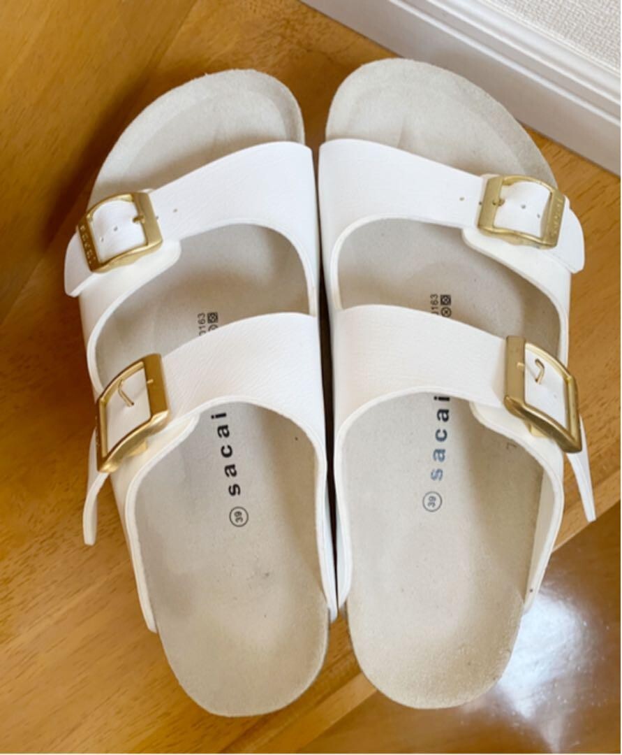 sacai x Birkenstock Tatami ELBE Sandals White size EU 39 New