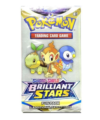 Pokemon Card - Brilliant Stars - Fun Pack - 3 Cards - Factory Sealed