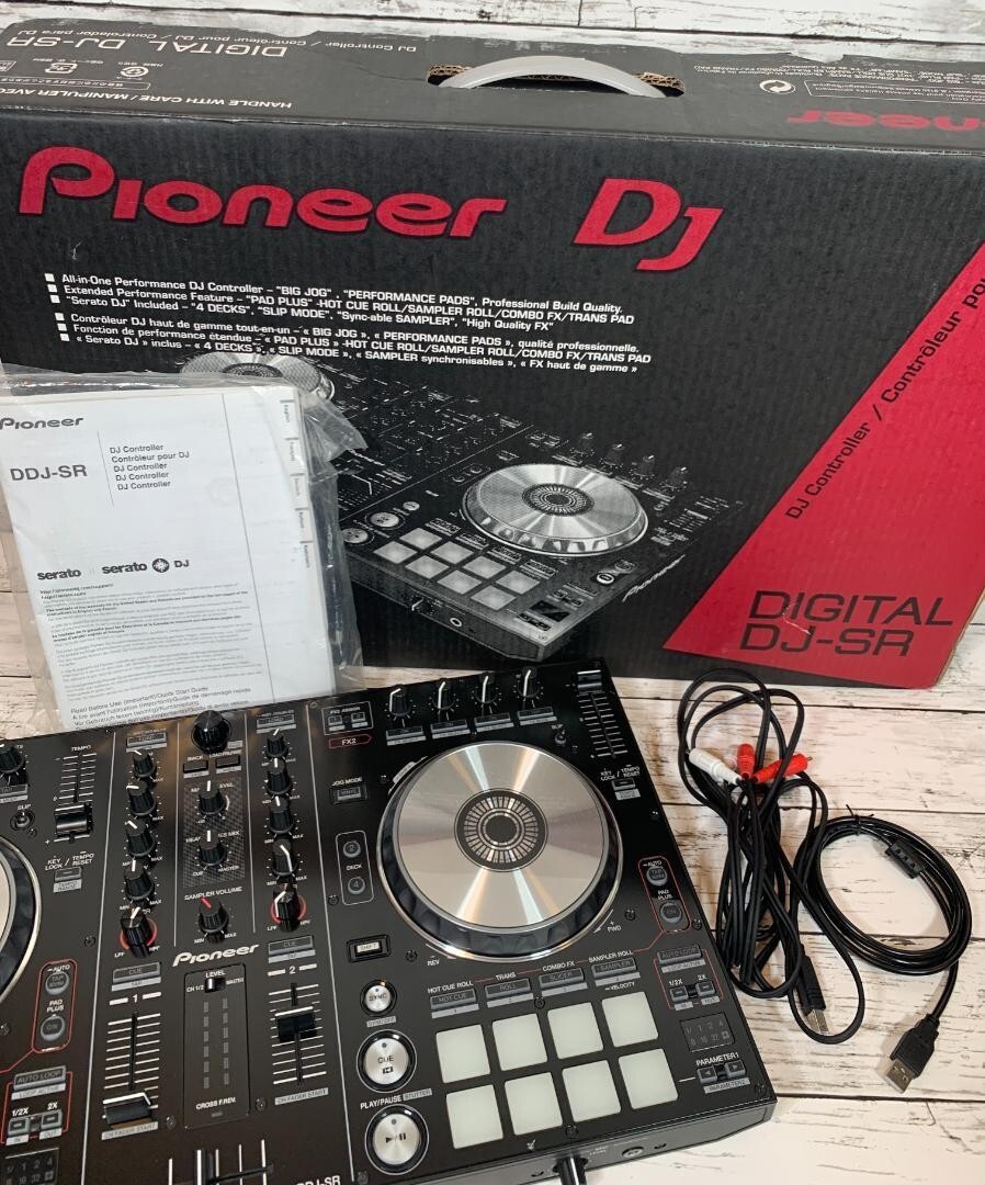 02 pioneer DDJ-SR DJコントローラー Pioneer DJ DDJ-SR Black DJ Controller Performance 2-Channel