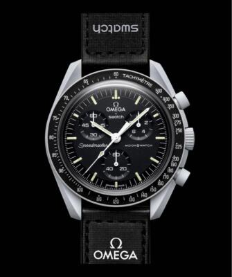 OMEGA x Swatch Mission to Mars ブラック Swatch Bioceramic MoonSwatch Mission To The Moonphase Now