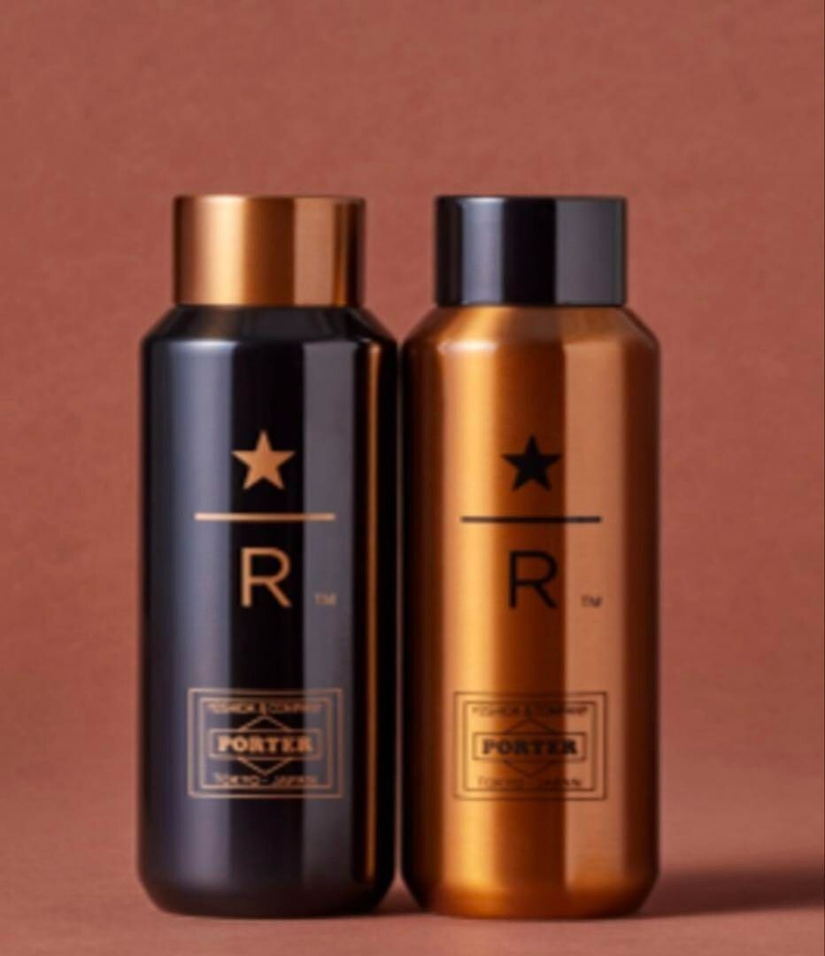 Starbucks Reserve PORTER　355ml　スターバックス Starbucks x PORTER Reserve Recycled Stainless Bottle 355ml