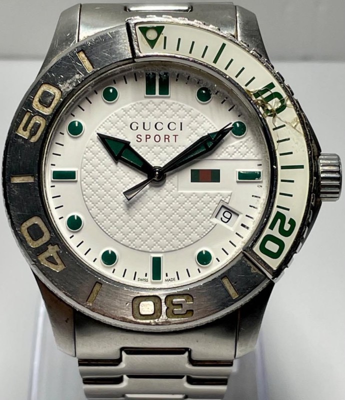 グッチ　時計 Gucci G Timeless Sport 1262 Quartz Watch Mens Swiss Made