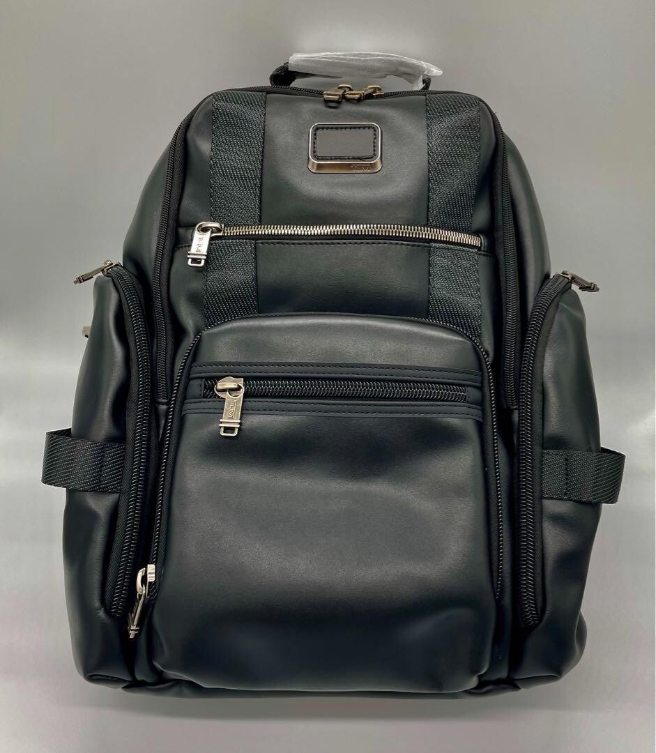 TUMI ALPHA BRAVO Shepherd Deluxe Brief Pack Backpack Leather