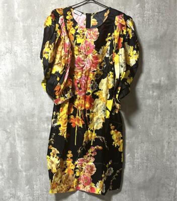 Good Condition Dries Van Noten 20SS Dress Floral Pattern