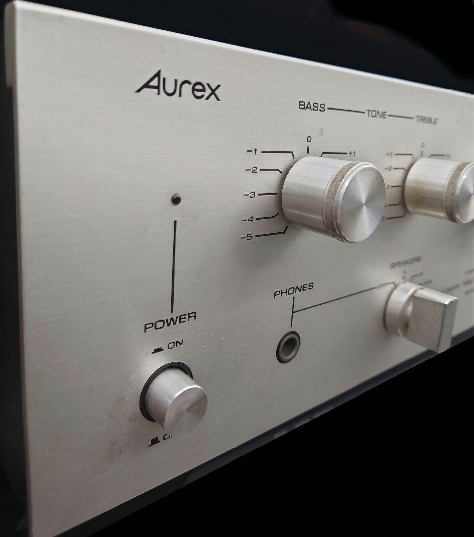 ★【希少】AUREX SB-220 プリメインアンプ AUREX SB-220 Integrated Stereo Amplifier AC100V 50Hz/60Hz