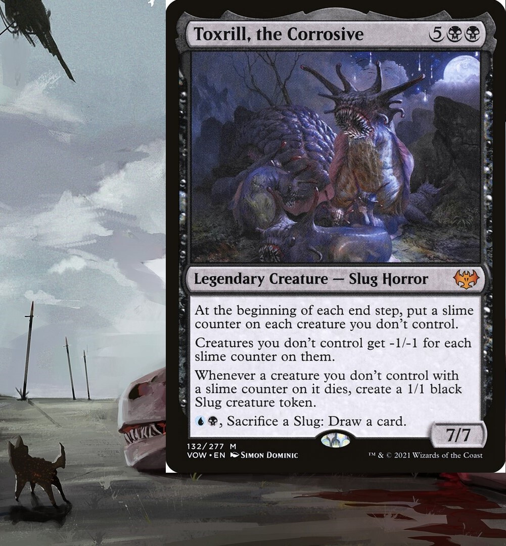 マジック：ザ・ギャザリング Toxrill, The Corrosive EDH/Commander MTG Toxrill, the Corrosive Commander Deck Tokens Magic MTG Ready