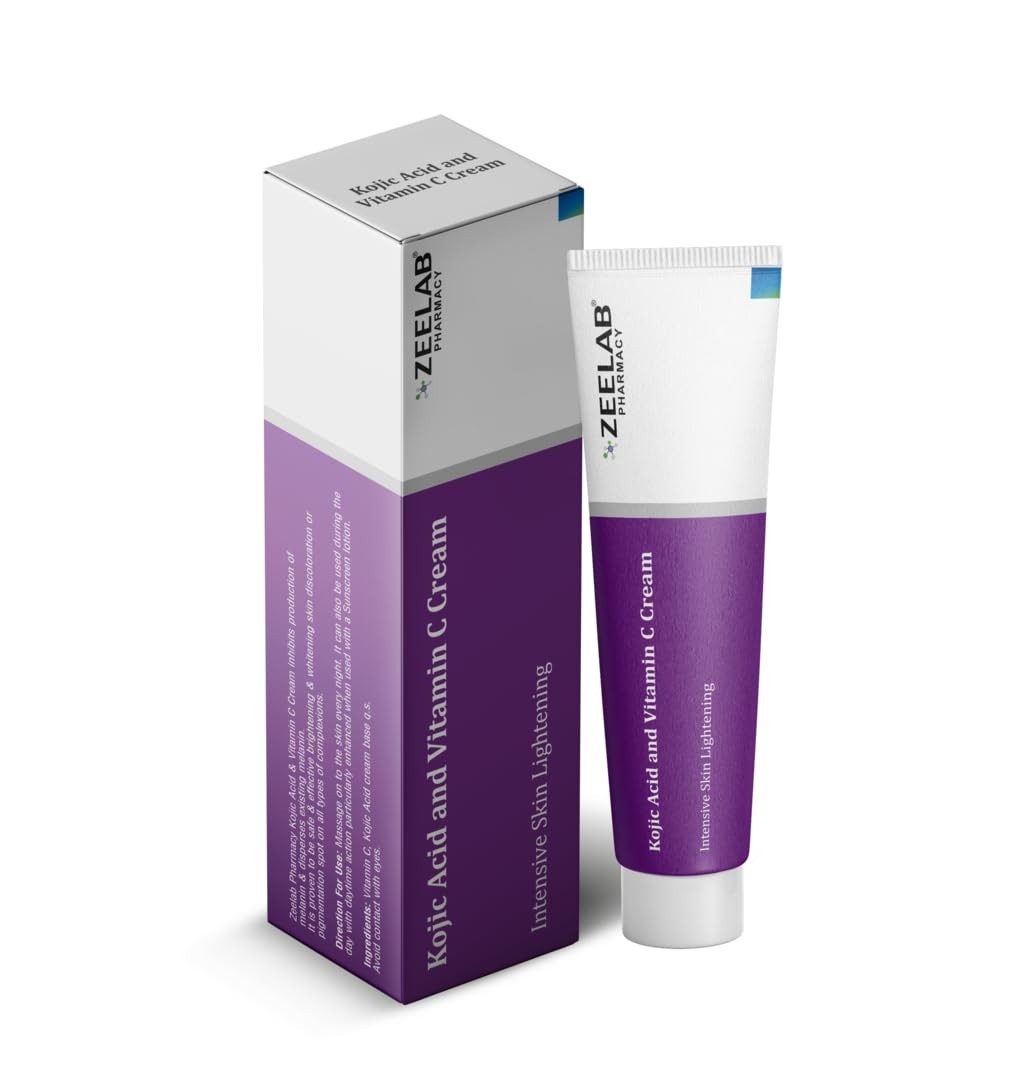 Zeelab Kojic Acid 2% & Vitamin C Cream - 20 gm Fast Shipping