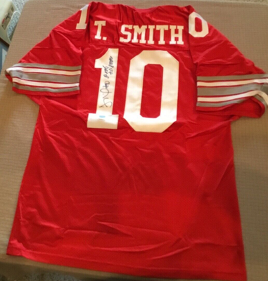 Troy smith cheap autographed jersey