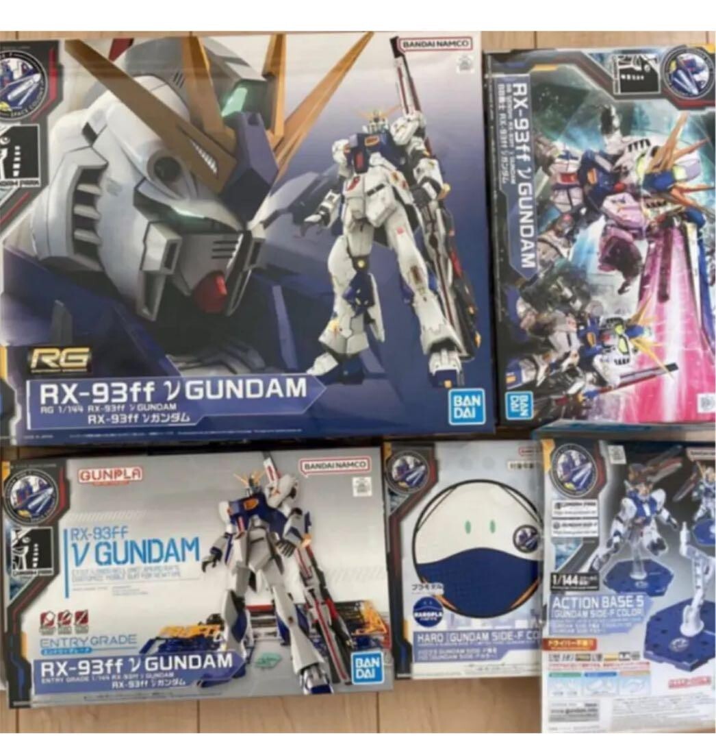 GUNDAM SIDE-F セット売り GUNDAM SIDE-F LTD ν Gundam all 5 sets Nu Gundam Fukuoka Model Kits