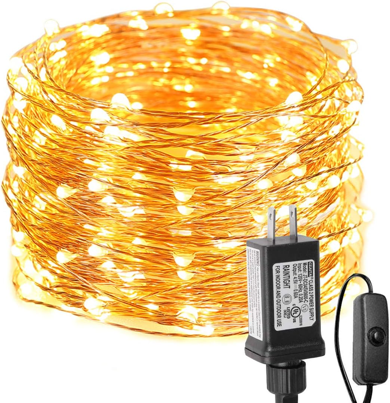 LE Fairy Lights Plug in, 20M 66ft Waterproof String Lights Indoor, Copper Wire,