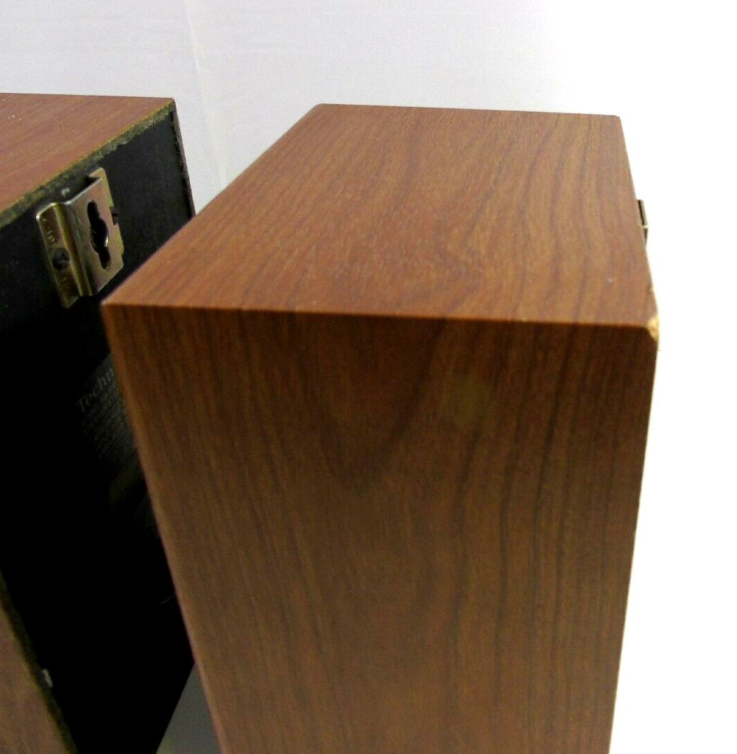 Vintage Technics SB-S16 Bookshelf Wall Speakers Wood Grain 30 Watt TESTED