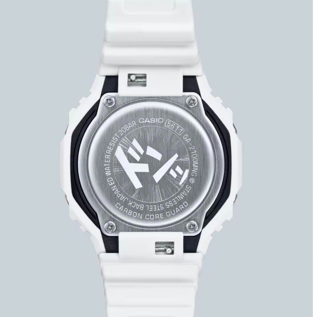 Pre-owned Casio G-shock Ga-2100mng-7ajr Ga-2100mng-2ajr 2set Watch Manga Fedex Or Dhl