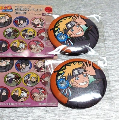 Naruto Japanese Paper Can Badge 4Th Edition 2  Bandai Japan Limited