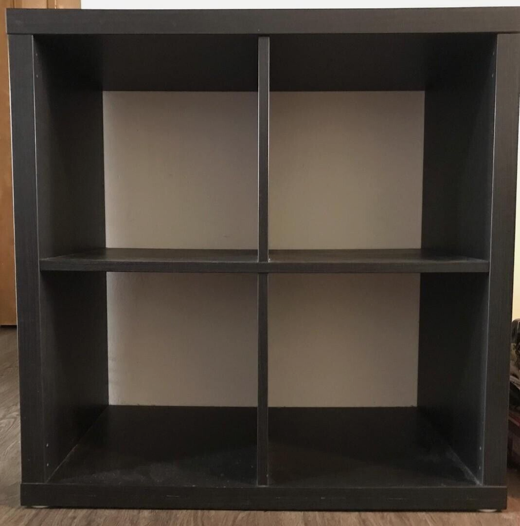 IKEA KALLAX Shelf Unit, Black Brown, 30⅜ IKEA KALLAX Shelf Unit, Black Brown, 30⅜