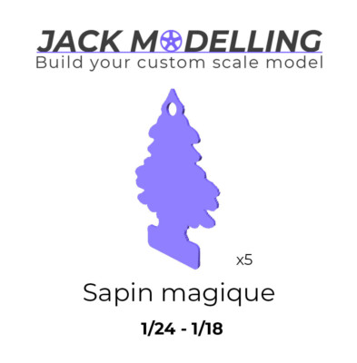 Lot de 5 Sapin magique, accessoire intérieur maquette 1/18 1/24