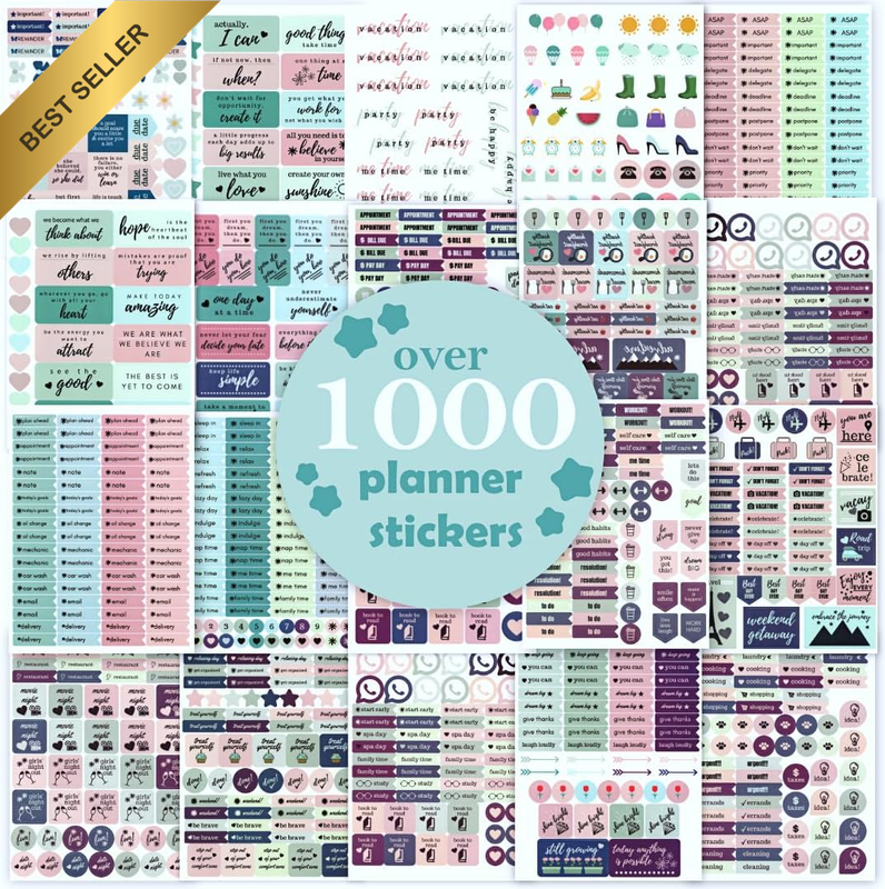 Monthly Weekly Daily Planner Sticker Set for Enhanced Productivity