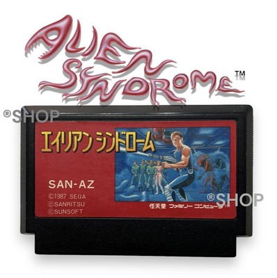 Famicom Software Alien Syndrome Retro Game
