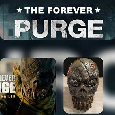 The Forever Purge Movie Mask Sicario Bullet Mouth Mask Cosplay Halloween New