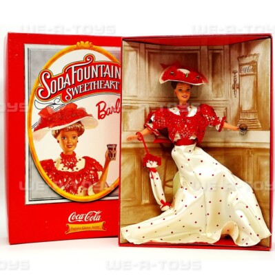 barbie mattel coca cola barbie collector edition doll 1998 nib some box damage 256527113598