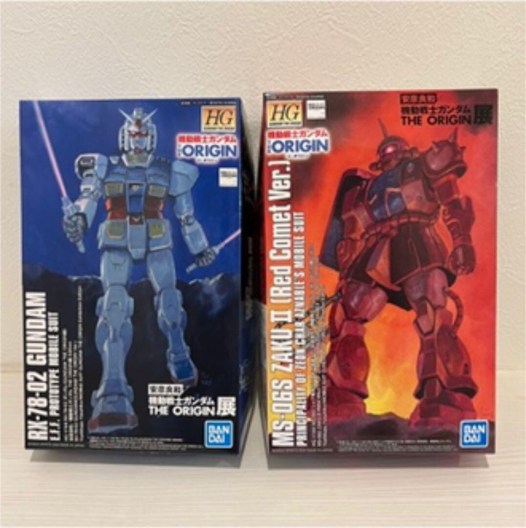 Bandai Gundam The ORIGIN HG Char's Zaku II & Gundam Limited