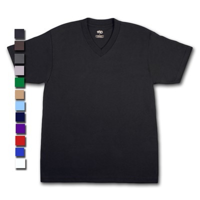 

Мужские футболки с коротким рукавом и V-образным вырезом Shaka Wear Plain Blank, однотонные футболки