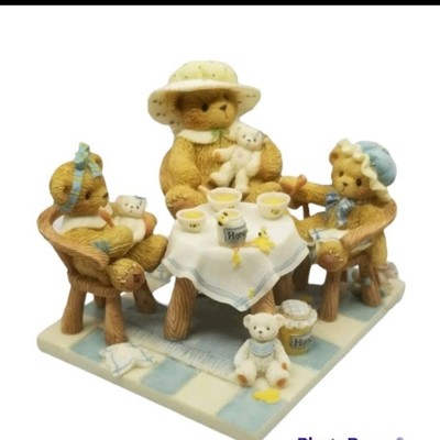 Enesco Cherished Teddies  MIMI, DARCIE AND MISTY  Three girls having tea #786578
