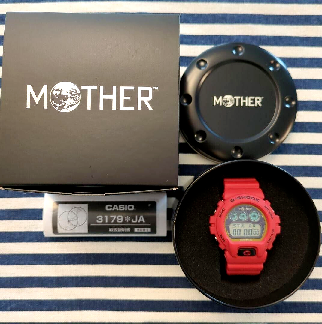 Pre-owned Casio Mother × G-shock  Gw-6900mot24-4jr Limited Edition Watch Red Hobonichi