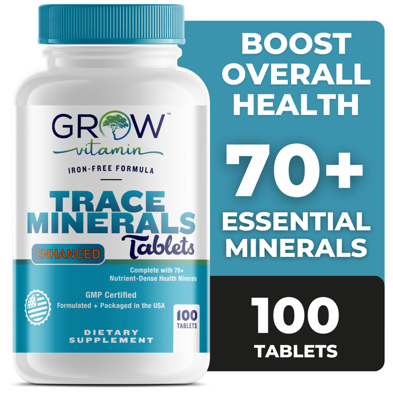 Trace Minerals Concentrate Trace Mineral Complex Tablets - 100 Tablets