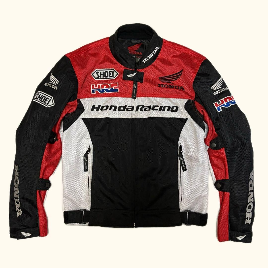 HONDA RACING HRC motorcycle jacket M w/protectors [EXC