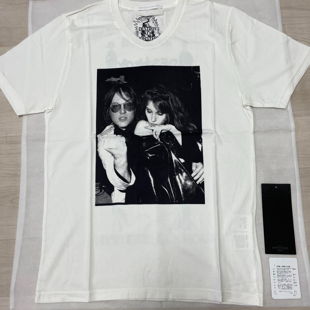 Hysteric Glamour Destroy All Monsters T-Shirt Dirty White