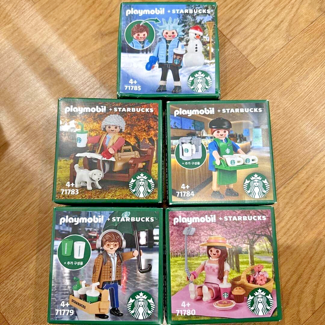Starbucks Korea x playmobil 5-piece set - Korea Limited Starbucks Korea x playmobil 5-piece set - Korea Limited