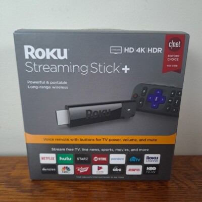 Roku Streaming Stick+ 3810R - 4K Streaming Media Player with Voice Remote
