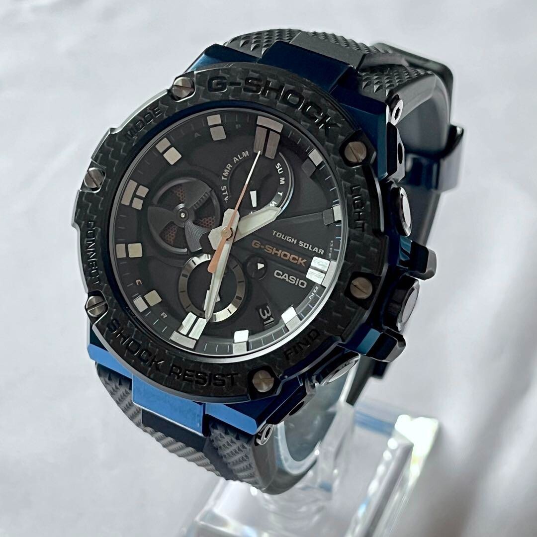 G-SHOCK【GST-B100XB-2AJF】 GSTB100XB-2A | Black and Blue G-STEEL Men's Watch G-SHOCK